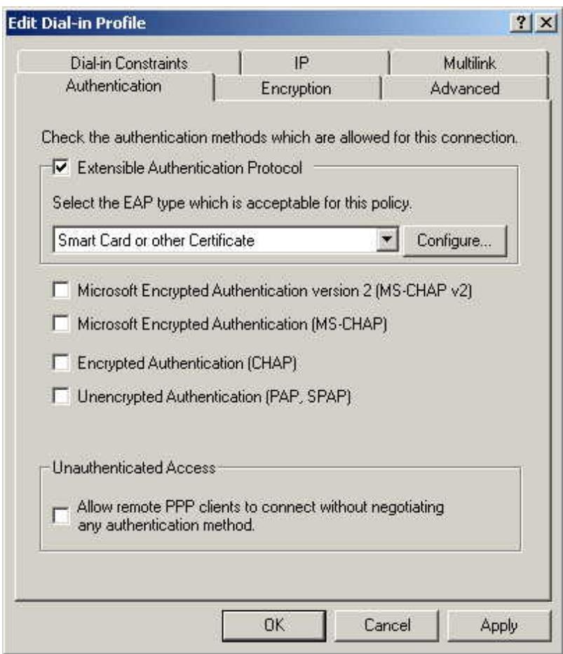 LINKSYS LAPAC2600 - Internet Authentication Service (RADIUS) Setup - 3