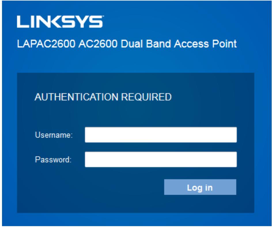 LINKSYS LAPAC2600 - Access device's browser-based setup: - 1