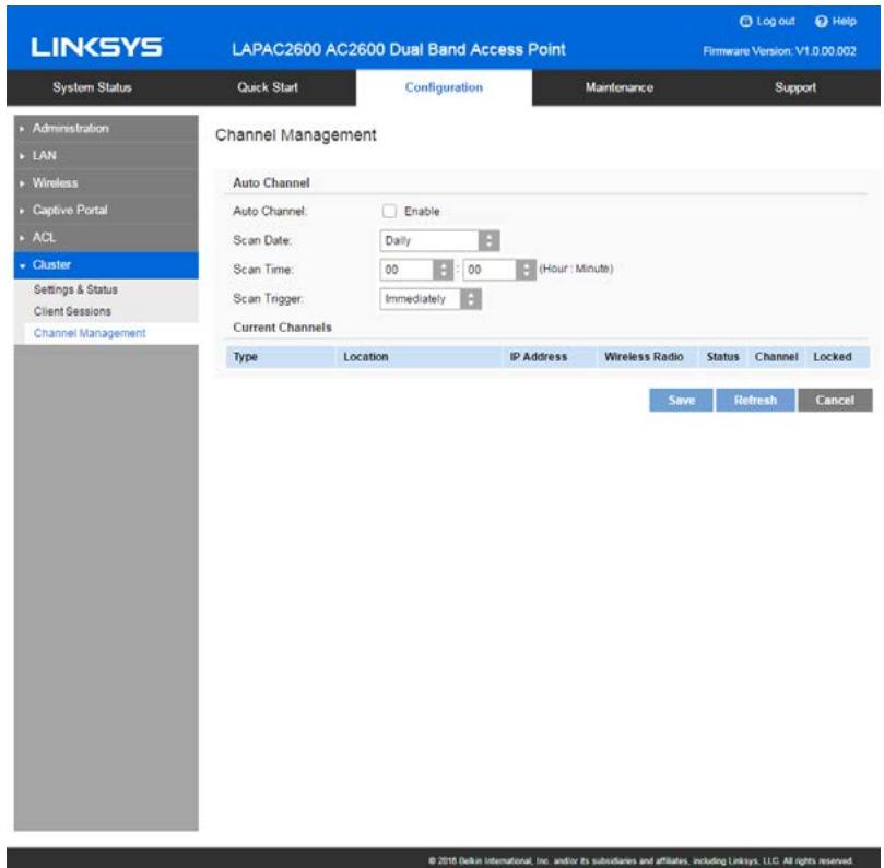 LINKSYS LAPAC2600 - Channel Management - 1