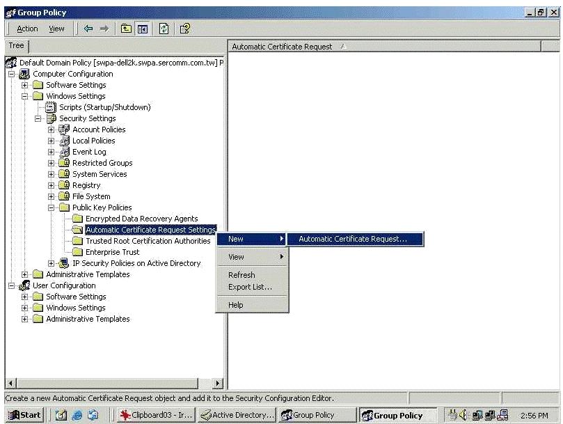 LINKSYS LAPAC2600 - Certificate Authority Setup - 5