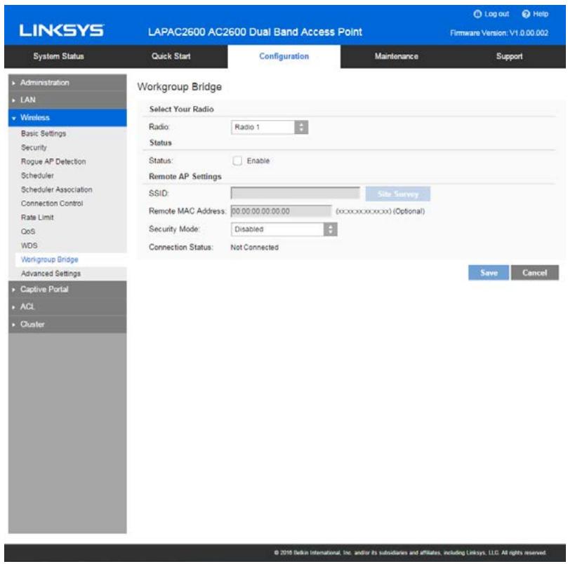 LINKSYS LAPAC2600 - Workgroup Bridge - 1