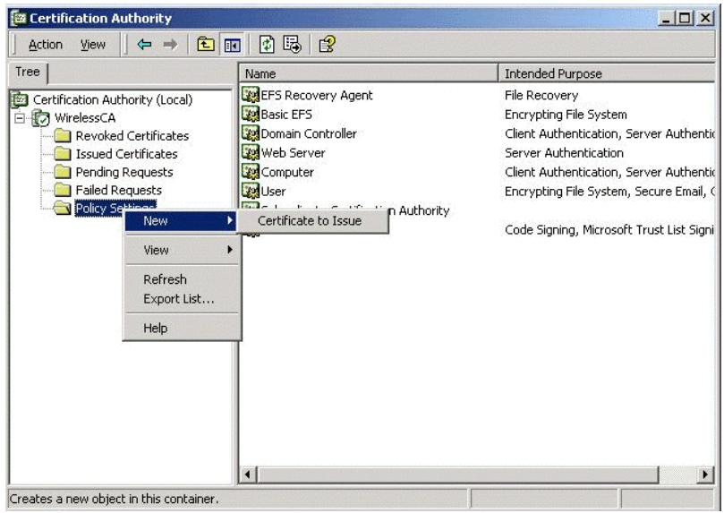 LINKSYS LAPAC2600 - Certificate Authority Setup - 1