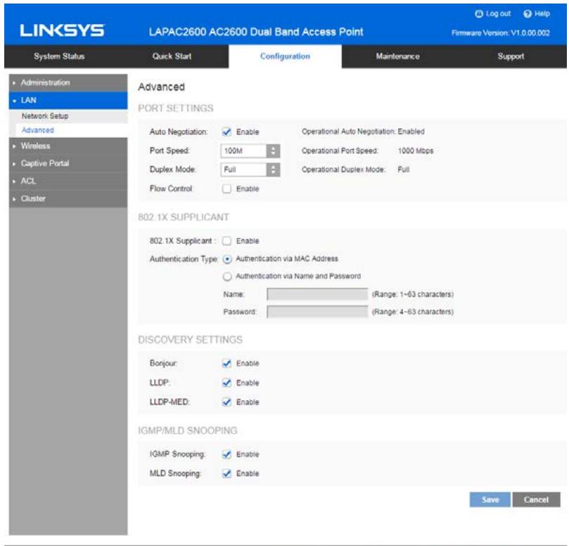 LINKSYS LAPAC2600 - Advanced - 1
