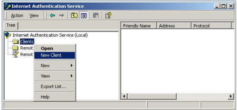 LINKSYS LAPAC2600 - Internet Authentication Service (RADIUS) Setup - 1