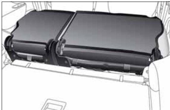 FIAT 500L - Rabattement du dossier - 2