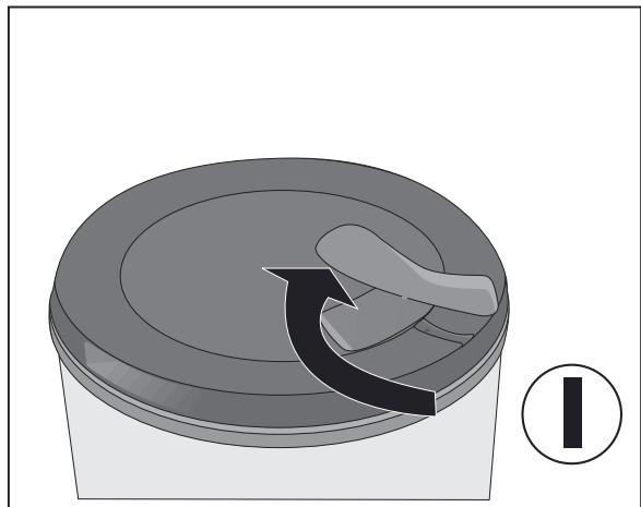 AEG-ELECTROLUX SV 5028 - SV5028 - Turning the spin dryer on - 1