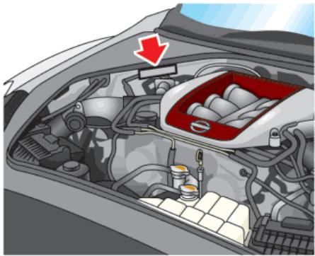 NISSAN GTR NISMO - PLAQUE Portant le NUMERO d'identification du vehicule (vin) - 1