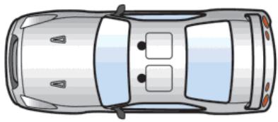 NISSAN GTR NISMO - Croquette de positionnement de tapis - 1