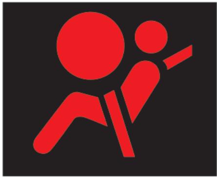 NISSAN GTR NISMO - Étiquettes d'avertissement des coussins gonflables d'appoint - 1