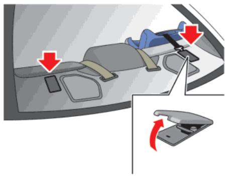 NISSAN GTR NISMO - Installation des attaches d'ancrage inférieures de dispositif de retenue pour enfants LATCH - 1