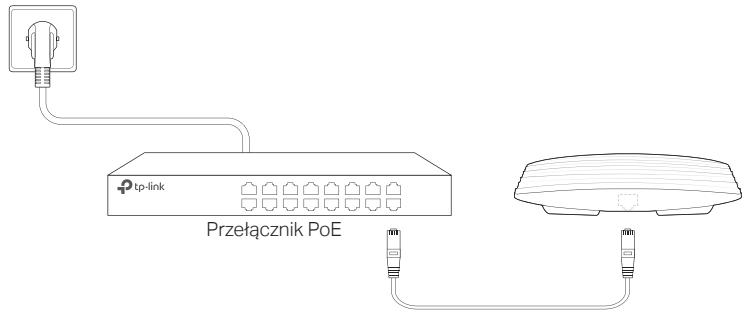 TP-LINK CAP1200 - Przy użyciu przy.§ćznika PoE - 1