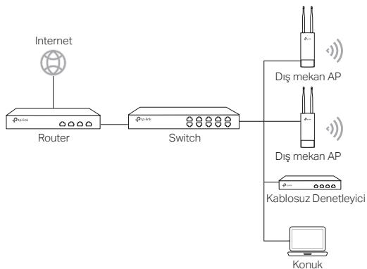 TP-LINK AURANET CAP300-OUTDOOR - Kablosuz Denetleyiciler ile (yalnizca CAP icin) - 1