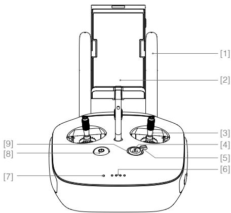 DJI INSPIRE 2 PREMIUM - Schéma de la radiocommande - 1
