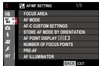 FUJIFILM X-E3 - EDIT/SAVE CUSTOM SETTING - 5