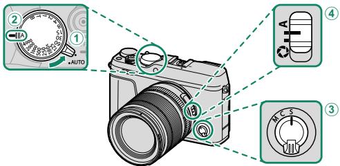 FUJIFILM X-E3 - Adjust settings for program AE. - 1