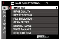 FUJIFILM X-E3 - Using the Menu - 2
