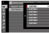 FUJIFILM X-E3 - EDIT/SAVE CUSTOM SETTING - 1