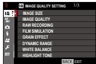 FUJIFILM X-E3 - IMAGE QUALITY SETTING - 1
