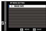 FUJIFILM X-E3 - MY MENU SETTING - 4