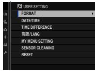 FUJIFILM X-E3 - The Setup Menus - 1