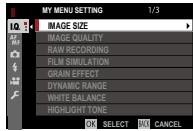 FUJIFILM X-E3 - MY MENU SETTING - 2