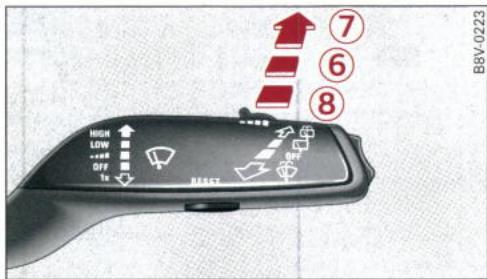 AUDI E TRON - Activation des essuie-glaces - 2
