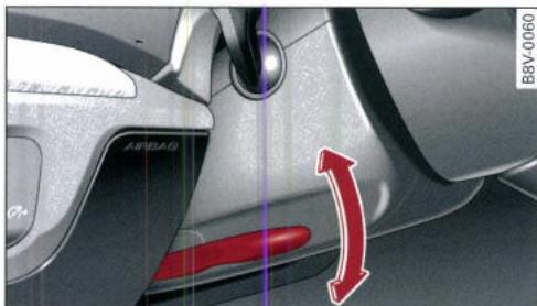 AUDI E TRON - Réglage de la position du volant de direction - 1