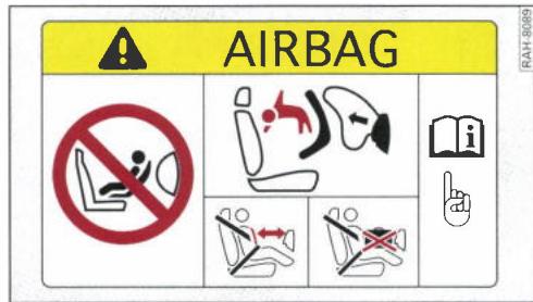 AUDI E TRON - Remarques importantes relatives à l'airbag passager avant - 1