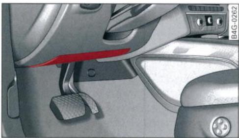 AUDI E TRON - Description de l'airbag de genoux - 1