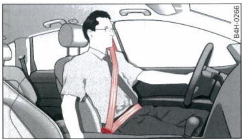 AUDI E TRON - Bouclage de la ceinture trois points - 1