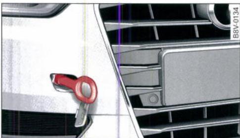 AUDI E TRON - Eillet de remorquage avant - 2