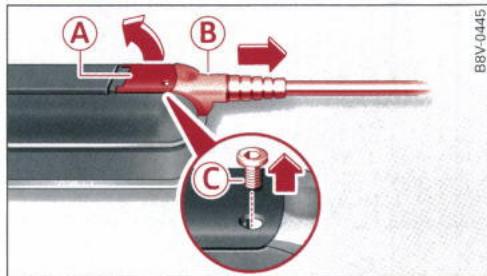 AUDI E TRON - Mise en place et remplacement du cable d'alimentation/cable du vehicule - 1