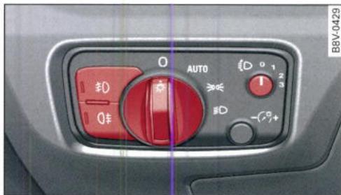 AUDI E TRON - Mise en/hors circuit de I'eclairage - 1