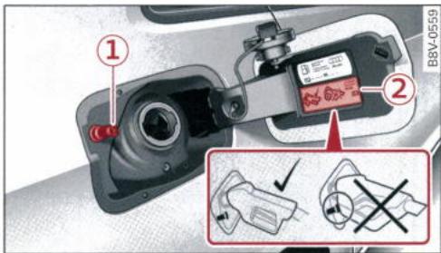 AUDI E TRON - Mise en place du pistolet de ravitationnement - 1