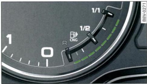 AUDI E TRON - Indicateur de niveau de gaz naturel - 1