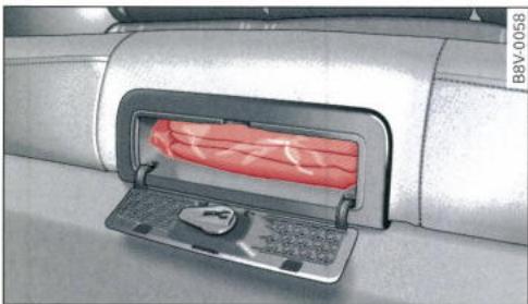 AUDI E TRON - Casier de rangement pour gilet de sécurité - 1