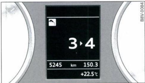 AUDI E TRON - Indicateur élargi de changement de rapport - 1