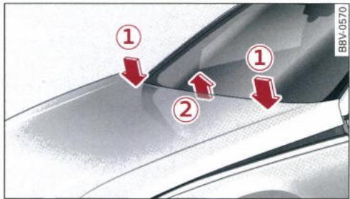 AUDI E TRON - Remise en etat du systeme de protection des piétons - 1