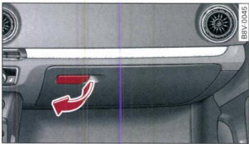 AUDI E TRON - Boite a gants - 1