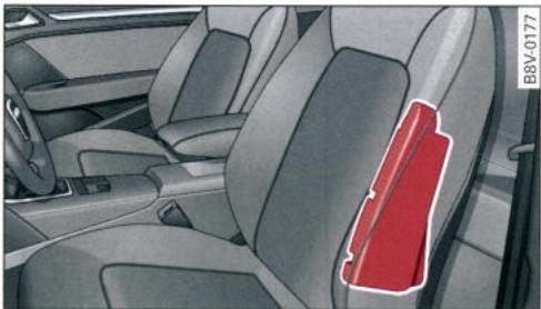 AUDI E TRON - Description des airbags lateraux - 1