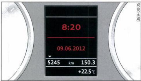 AUDI E TRON - Réglage de l'heure/de la date - 1