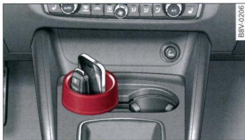 AUDI E TRON - Pot de rangement pour la clé du vehicule et le téléphone portable - 1