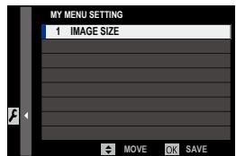 FUJIFILM X-H1 - MY MENU SETTING - 4