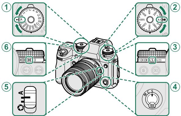 FUJIFILM X-H1 - Adjust settings for program AE. - 1