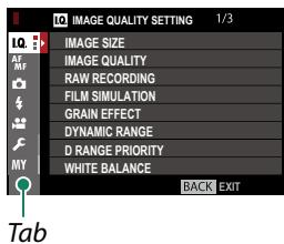 FUJIFILM X-H1 - Using the Menus - 3