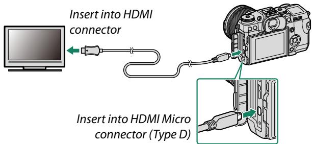 FUJIFILM X-H1 - Connecting to HDMI Devices - 1