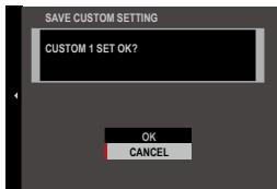FUJIFILM X-H1 - EDIT/SAVE CUSTOM SETTING - 3