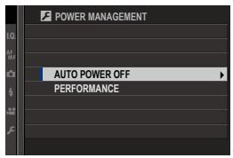 FUJIFILM X-H1 - POWER MANAGEMENT - 1