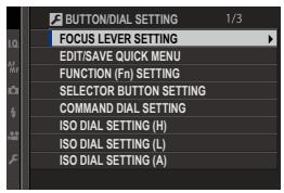 FUJIFILM X-H1 - BUTTON/DIAL SETTING - 1