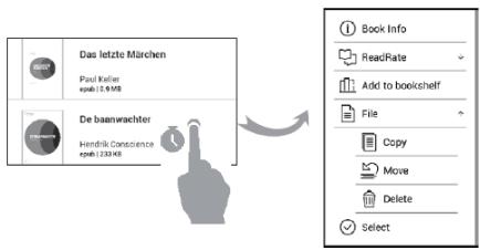 POCKETBOOK INKPAD 3 - Menu contextuel... - 1